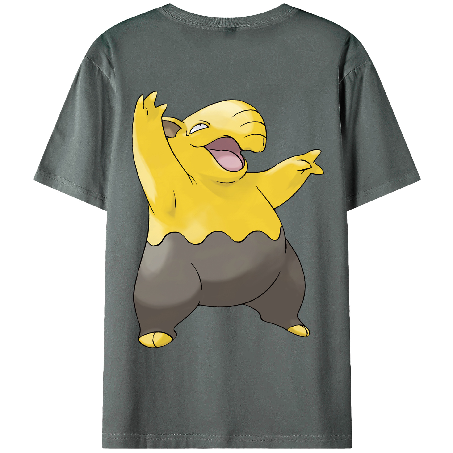 （画像用） ポケットモンスター Pokémon 綿100％ メンズ半袖Tシャツ（バックプリント） 通気性